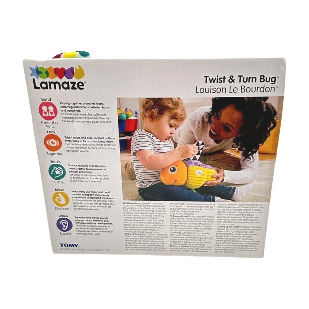Tomy Lamaze Toy Twist & Turn Bug Baby 9 Month Europe New in Box - Picture 5 of 6